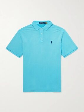Polo Ralph Lauren Men’s The Iconic Polo Shirt In Cove Blue Short-Sleeve Large